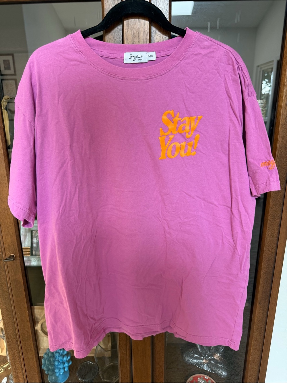 Mayfair Stay You! Graphic Tee - Pink/Purple